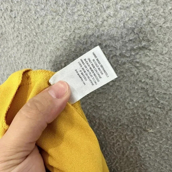 Gypsies & moondust wide leg pants womens large yellow high rise belted boho glam - Picture 9 of 9